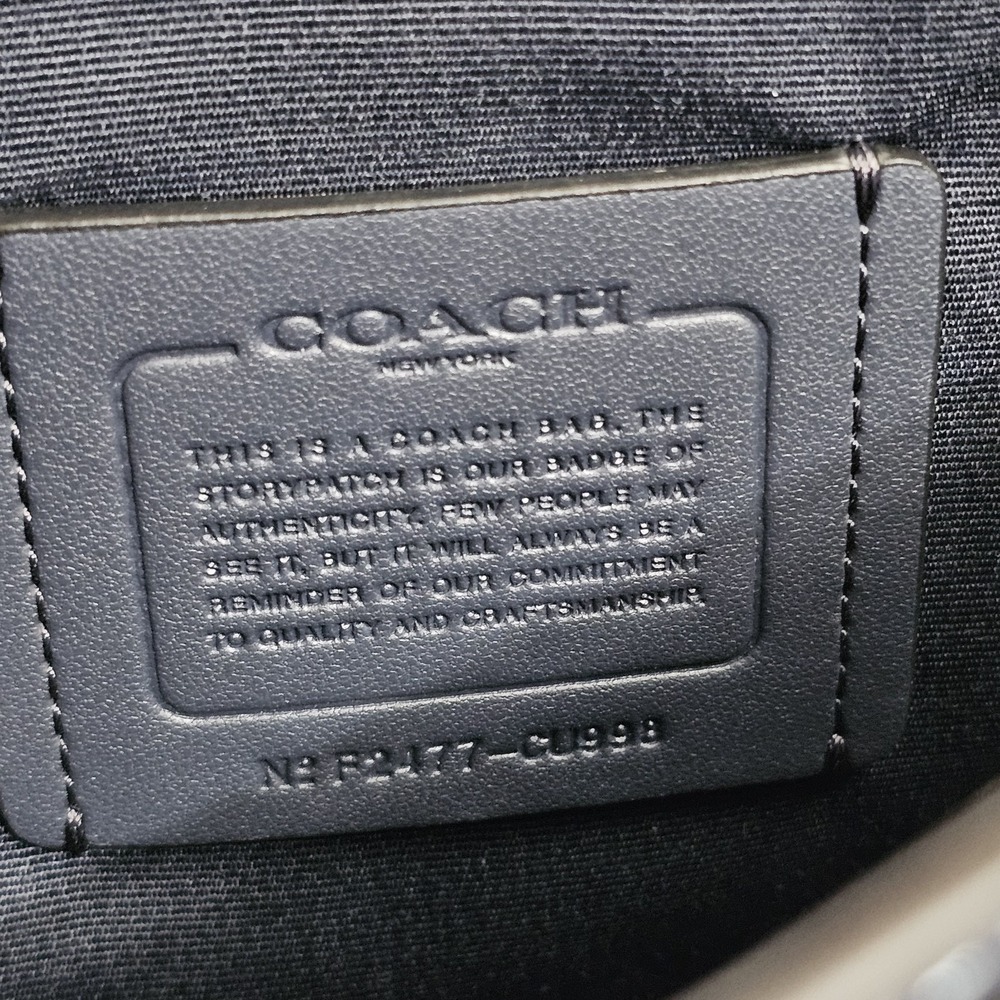 Coach Amelia Saddle Bag In Signature Jacquard Midnight Navy Cu998 Crossbody - Picture 13 of 13
